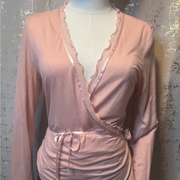 The Limited Tops - Pink Wrap Shirt